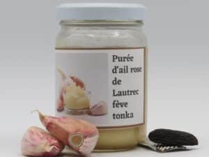 Purée d'ail rose de Lautrec fève tonka 120g