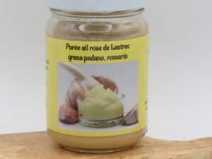 Purée ail rose de Lautrec grana padano  romarin 120g
