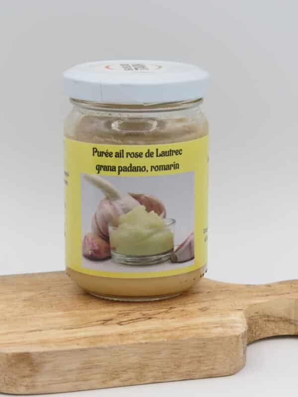 Purée ail rose de Lautrec grana padano  romarin 120g