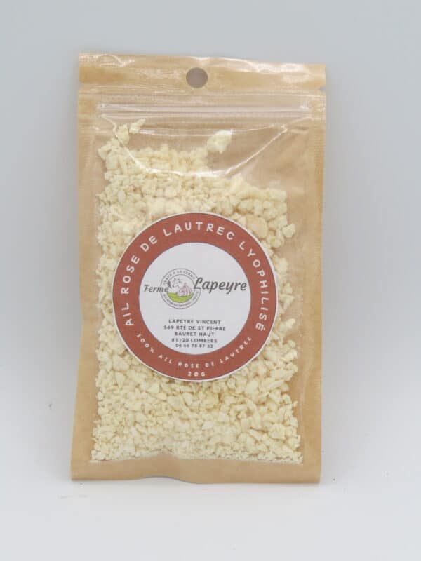 Ail rose de Lautrec lyophilisé granulés 20g