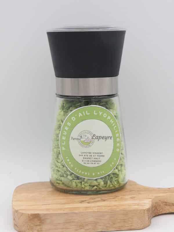 Fleurs d'ail lyophilisées moulin 20g